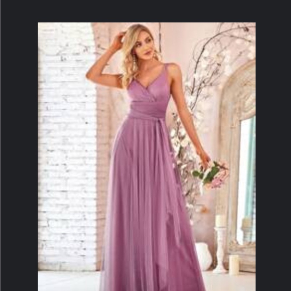 Elegant Dusty Pink/Purple Dress